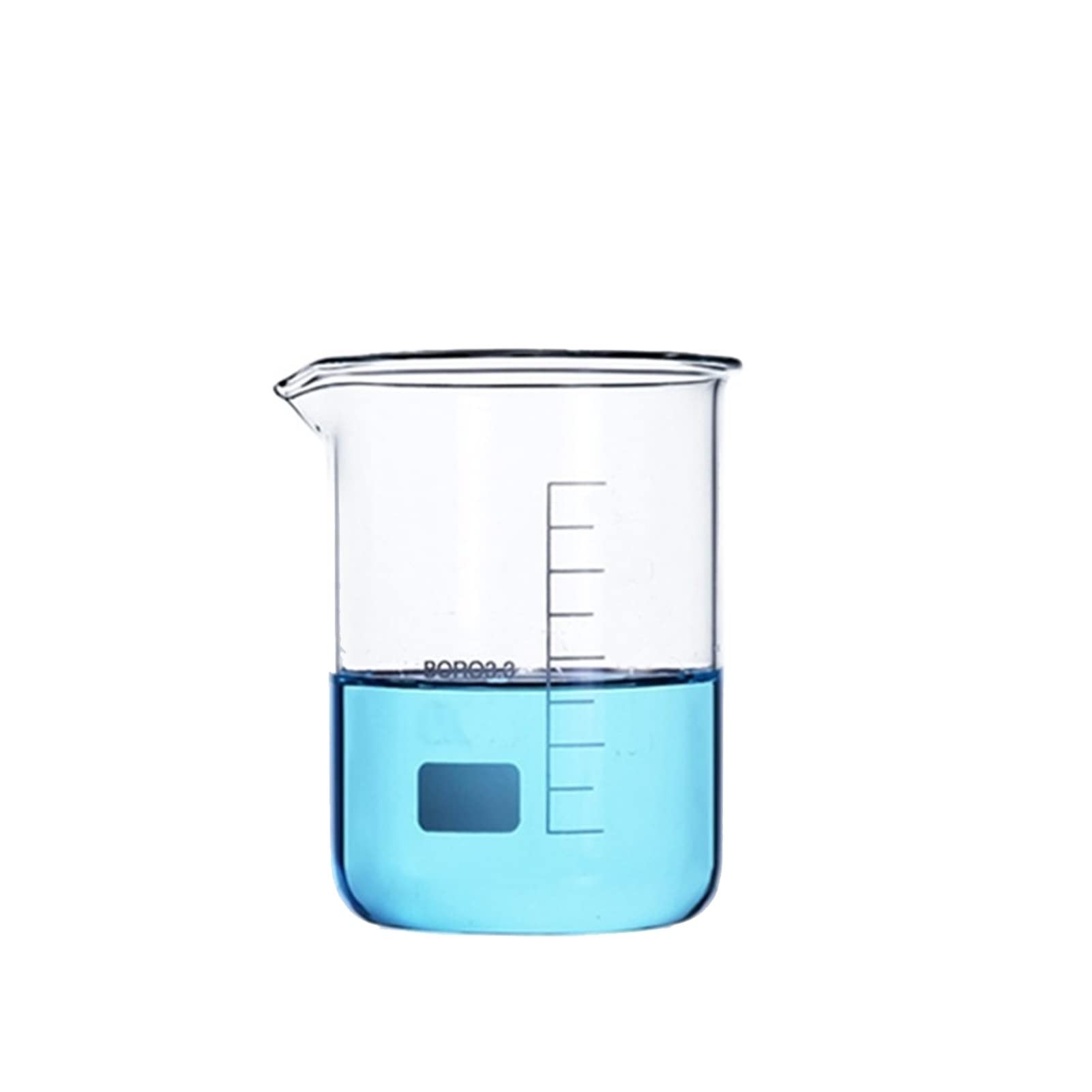150 ml szklany kubek z gradacją szkła borokrzemowego kubek pomiarowy odporność na wysoką temperaturę sprzęt chemiczny laboratoryjny - opakowanie 5 szt. (pojemność: 150 ml) (150 ml)