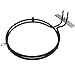 Marel Shop® - Resistenza circolare per forno ventilato compatibile con Indesit-Ariston 2500W 186x244mm