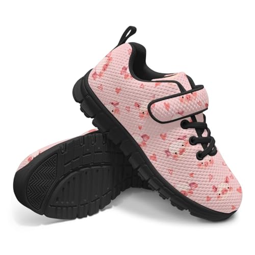 Kids Animal Print Shoes for Girls School Single Buckle Sneakers Breathable Lightweight Walking Running Shoes2