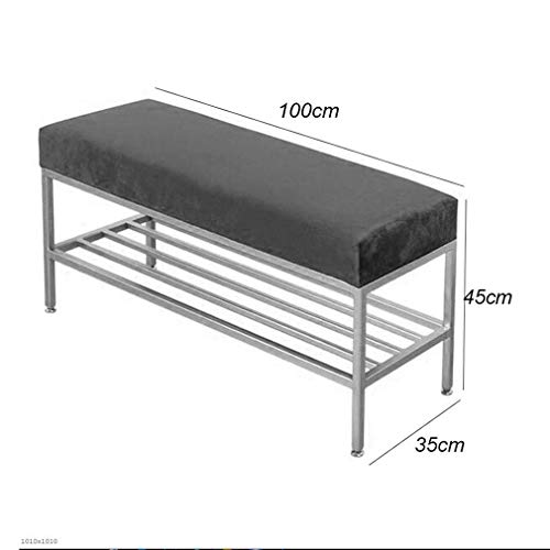 Support à chaussures gzz 100 cm avec banc intégré pour optimiser l'espace