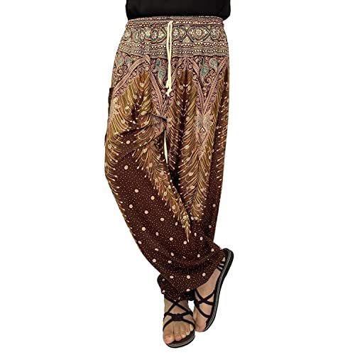 LOFBAZ Men Boho Pants with Pockets Yoga Clothes for Mens Pajamas Harem Clothing4