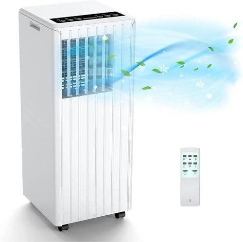 Klimaanlage Mobil 9000 BTU, Kühlen Entfeuchten Ventilato, 2.6KW Mobile Klimagerät mit Abluftschlauch, Leiser Betrieb-8