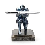 Knight Pen Holder Pen Stand Desk Organizers and Accessories Resin Pencil Holder as Gift with a Fancy Pen for Office and Home Desk Organizer (Blue) - Image 2
