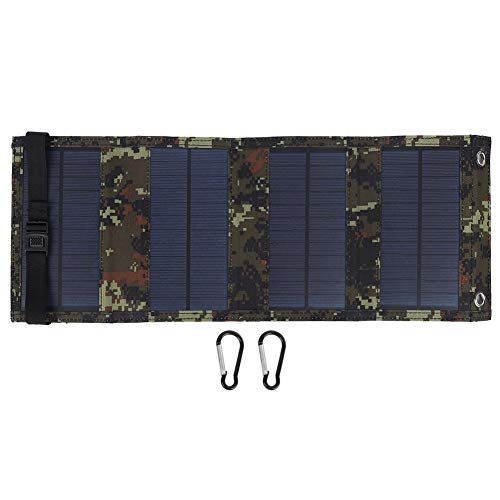 10W Foldable Solar Panel Charger, Portable Lightweight Solar Charger with USB Output for Phone Power Bank, Waterproof