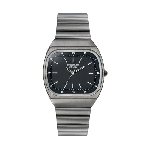Image of Sonata Poze 9 with Quartz Analog with SS Sheet Metal Strap Watch for Unisex