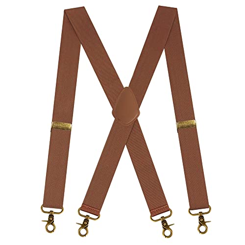 Tirantes elásticos regulables para pantalones de hombre con diseño en X