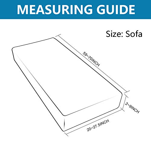 image for NC HOME Water Repellent Sofa Seat Cushion Covers Durable Sofa Cushion 