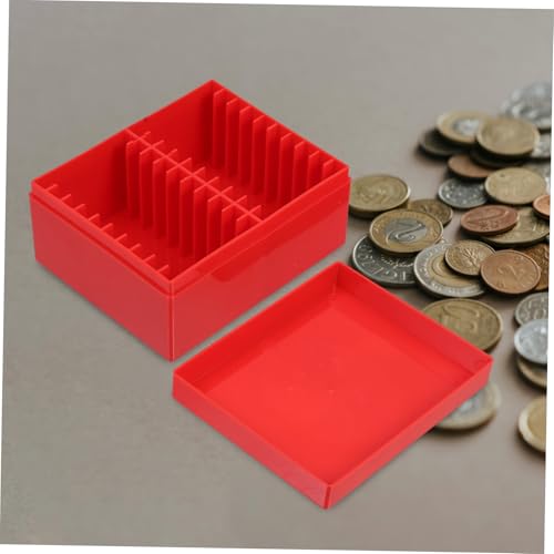 Caja plástica para almacenar monedas multifuncional miniatura 5