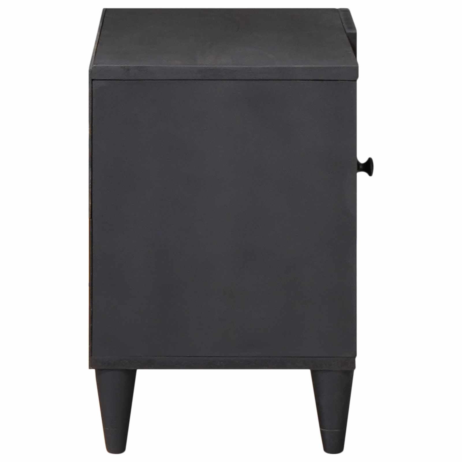 Mueble TV Madera Mango Macizo Multicolor 80 x 31,5 x 46 cm con Puertas