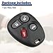 ACROPIX 315 MHZ Key Fob Keyless Entry Remote Fit for for Cadillac CTS 2003-2007 L2C0005T - Pack of 2 Black
