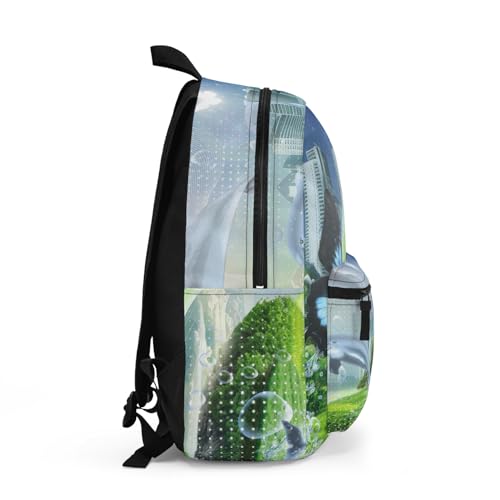 Frutiger Aero Butterfly Backpack, Trendy Y2K Millennial Bag for Travel, Work, Everyday Casual Wear, Unisex Stylish Rucksack2