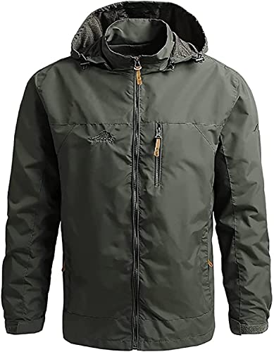 Chaqueta impermeable ligera para hombre con capucha