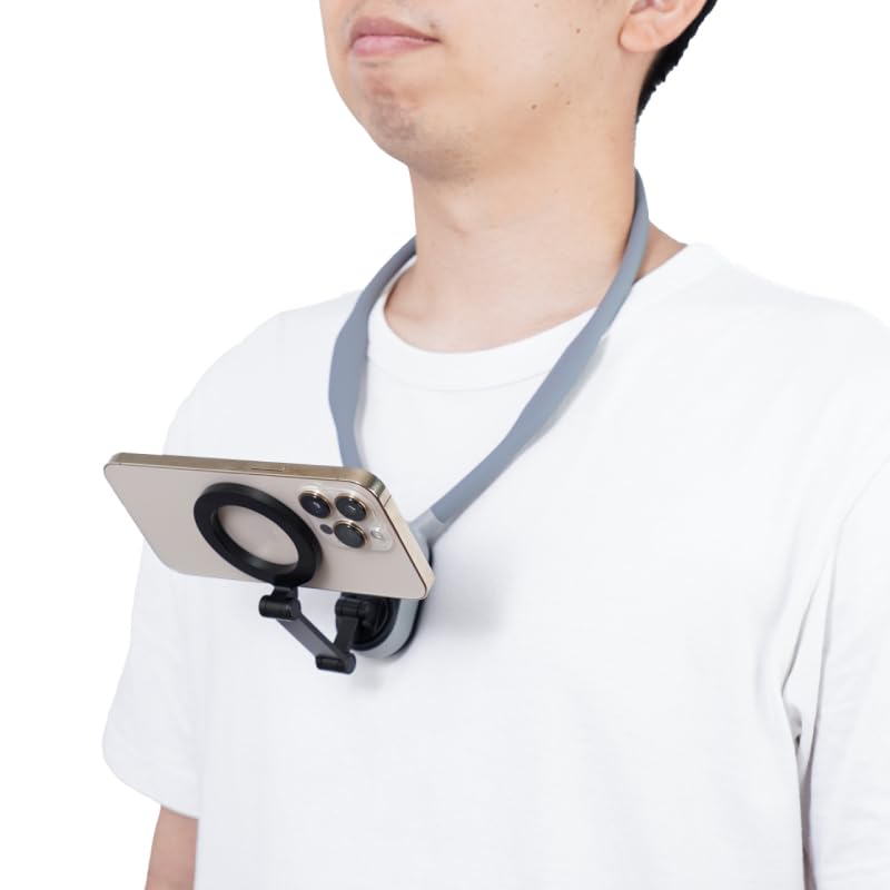 Amazon.co.jp: THANKO マグセーフ対応ネックホルダー「ながらスマホの
