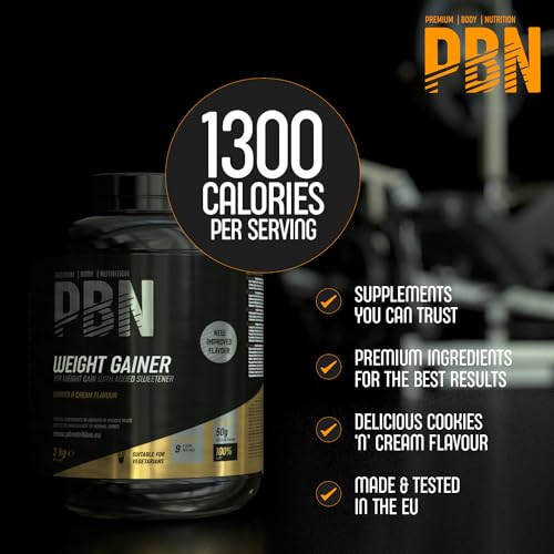 Premium Body Nutrition Weight Gainer 3kg Cookies, New Improved Flavour - Image 3