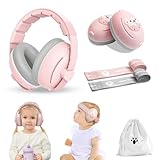 ONITOON Baby Ear Muffs, 2-in-1 Baby Noise Canceling Headphone, Hearing Protection for Babies 0-48 Months, Adjustable Headband