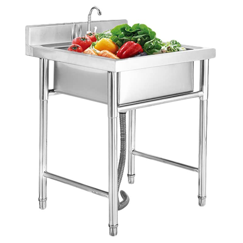 Évier de cuisine en acier inoxydable 304 idéal pour vos barbecues et repas en extérieur