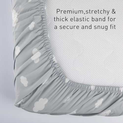 GLLQUEN 2er Pack Baby Spannbettlaken 120x60cm Mikrofaser Öko-Tex Kinderbett – Ansicht 3