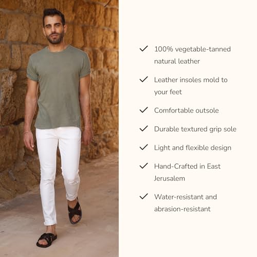 Jesse - Leather Woven Strap Sandal - Mens Sandals3