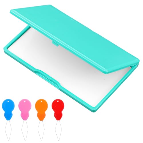 Gjinxi Magnetic Needle Case, Sewing Needle Storage Organizer with 100 Pcs Needle Threaders,