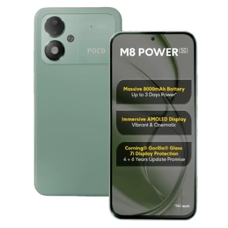 Image of POCO M8 Power 5G, Green, 128 GB, 8 GB RAM