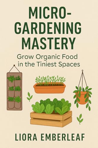 Micro-Gardening Mastery: Grow Organic Food in the Tiniest Spaces: The Complete Beginner’s Guide to Growing Herbs, Greens, and Vegetables Indoors or Outdoors — No Backyard Required!