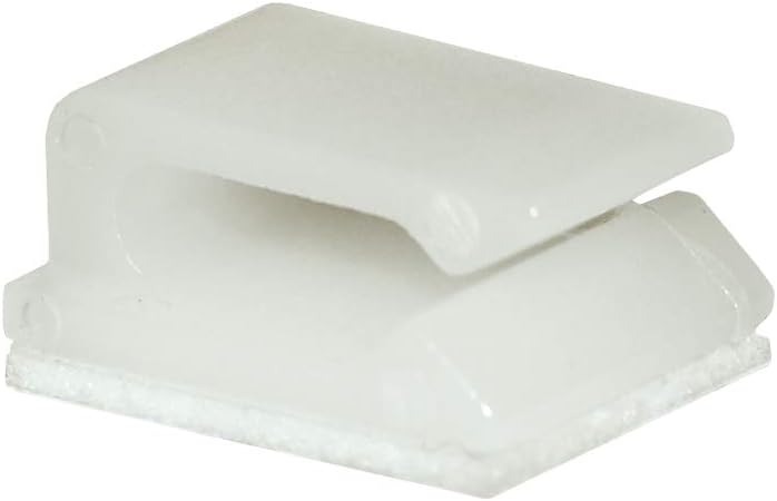 White Plastic Wire Support Clips for LED Strip Lights