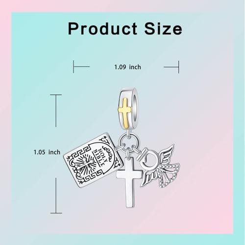 Image of LUXILLA Love You Best Friend Grandma Wife Heart Charm 925 Sterling Silver Charms Fit for Bracelets Necklace Jewelry Gift for Women