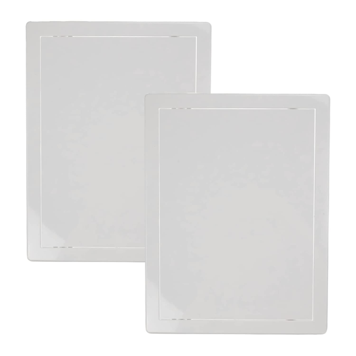 Vent Systems 10x13 Access Panel - Pack of 2 - Easy Access Doors - ABS Plastic - for Drywall, Wall and Ceiling Electrical and Plumbing Service Door Cover - Exterior Dimensions 10.6x13.7 Inches