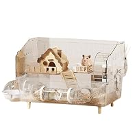 Amazon | ハムスターケージ 大型 アクリル製 透明 多頭飼い対応