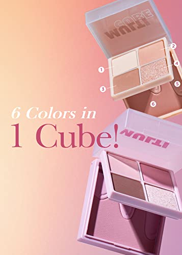 I'm Meme Mini 2-In-1 Palette - Multi Cube | Portable, Versatile, 4 Eye-Shadows And 2 Blush, 05 Vanilla Double Shot, 0.27 Oz #TOP2