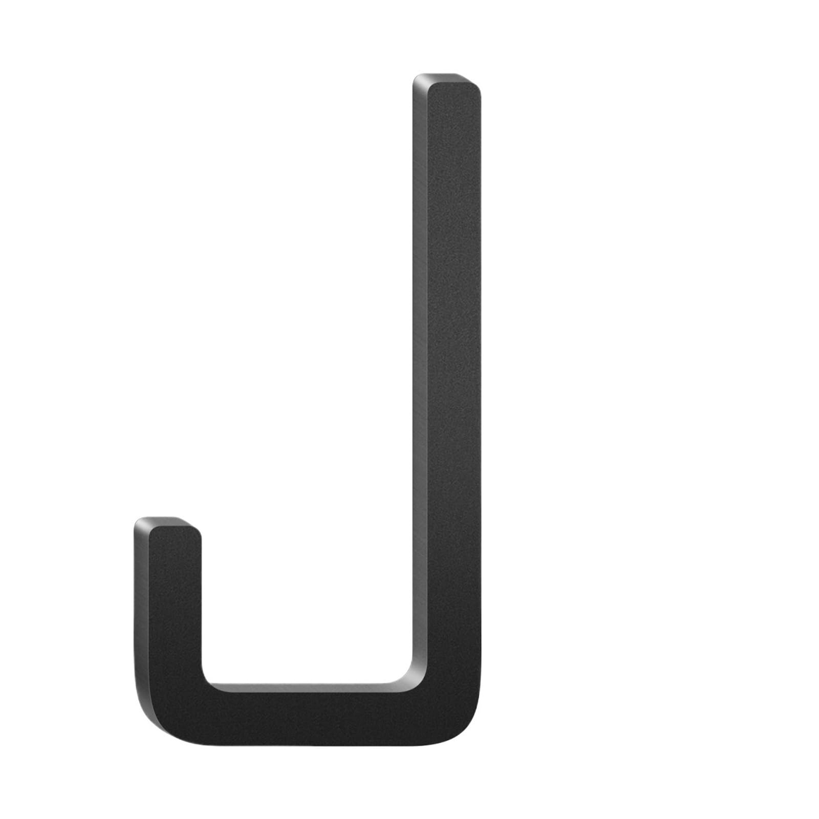 Numéros D'adresse De Maison Flottants En Aluminium, 10 Pouces, Lettres Métal Moderne for Porte Extérieure Noire, 1 Pièce(J)