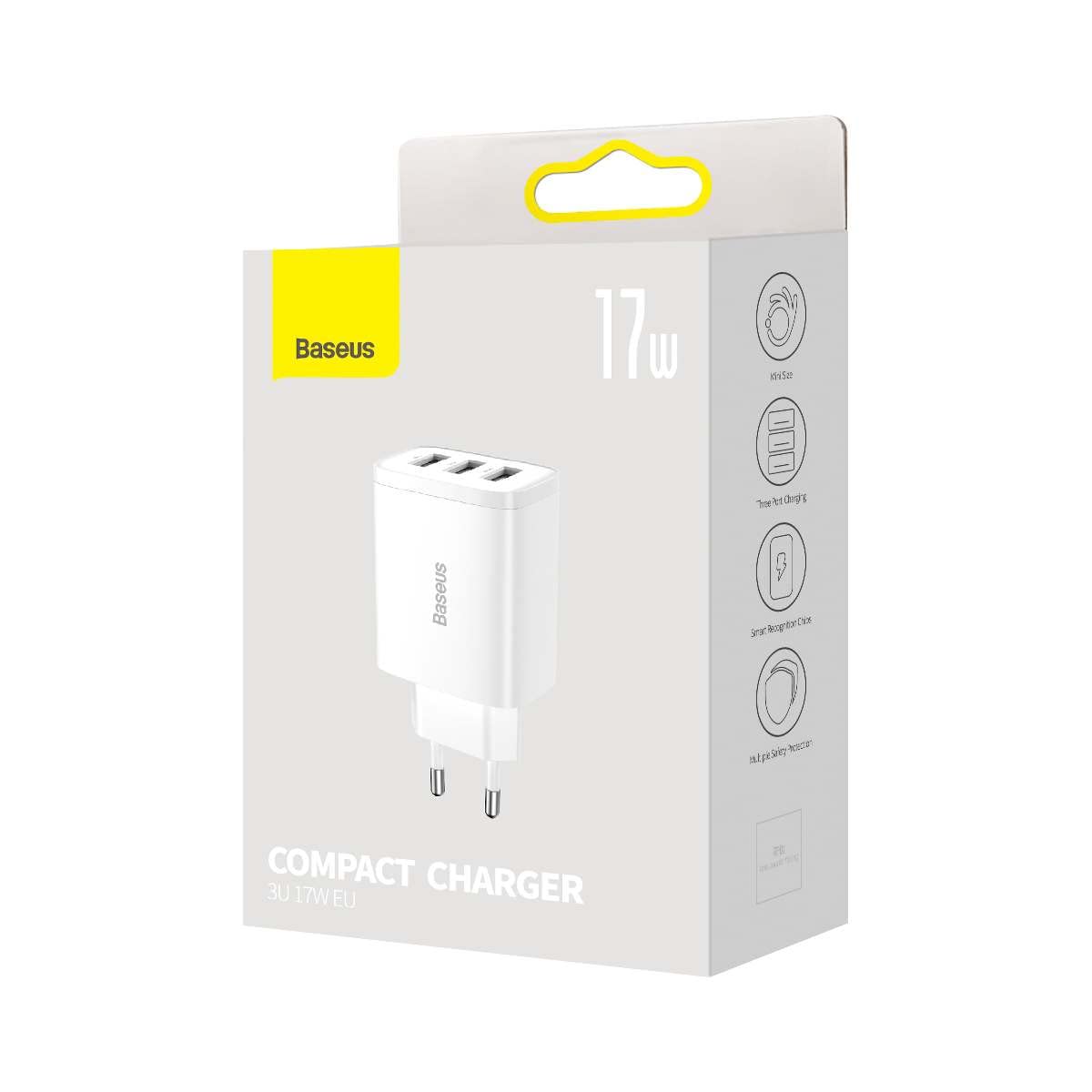 Compact Charger 3U 17W EU White