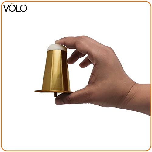 Image of VOLO Furniture Legs 3 inch, Heavy Duty Sofa Legs, Modern Style Furniture Legs, DIY Replacement SS Metal Legs for Table Cabinet Cupboard Sofa Couch Chair, (Set of 4 pcs)(A-67) (4 inch- 100 mm, Gold)