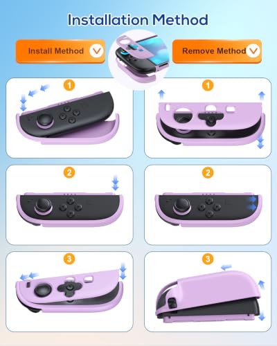 Image of WAXITY Dockable Protective Case for Nintendo Switch 2-Light Purple