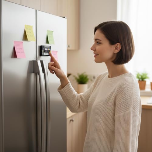 Cinta de grabación sonora para imán de refrigerador negro miniatura 2