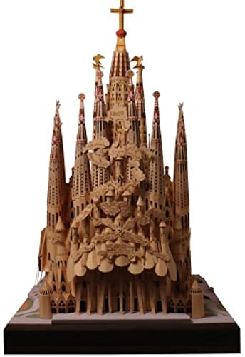 NZPOST Holy Family Gaudi Barcelona Sagrada Família Handcraft DIY Card Paper Model Kit(Unassembled Kit)