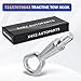 X4XZ 72157070643 Tractive Tow Hook Towing Eye Hook for BMW 1 3 5 7 X5 X3 Series E53 E60 E61 E63 E64 E65 E70 E87 E90 E91 Replace #72158266616