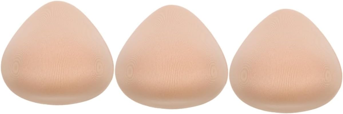 BESTYASH Triangular Sponge Prosthetic Breast Post Stabilizer Pad Scrub Bra Inserts for Mastectomies Supplies