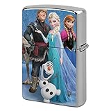 銅製ライターケース アナと雪の女王 ZIPPO兼用 ジッポ交換用外側 オイル電子ライター男女兼用 ファッション 両面プリント 喫煙具 プレゼント ギフト父の日贈り物。
