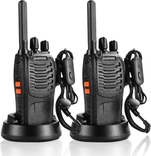 Walkie Talkie PMR446 Lizenzfrei, professionelles Funkgerät, 16 Kanäle, extrem große Reichweite, Walkie Talkie mit VOX Freisprechfunktion… – Ansicht 1