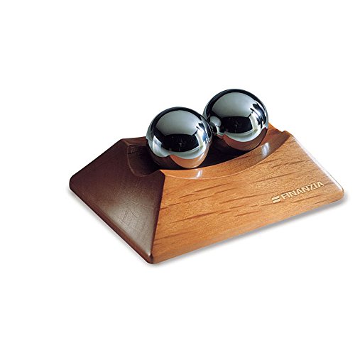 Notrash2003® Anti-stress set ballen met houten standaard Chinees wellness-relaxatie