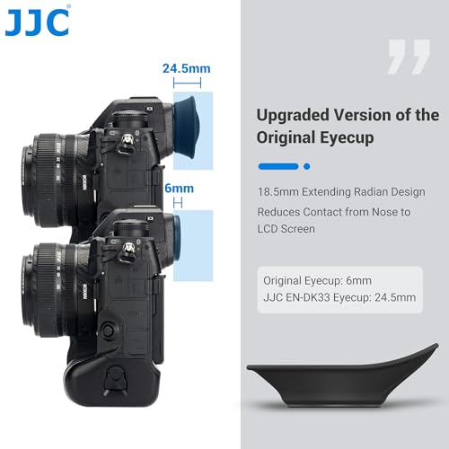 JJC Soft Silicone Eyecup Eyepiece for Nikon Z 9, Z 8, Z9 Z8 Mirrorless Camera Replaces Nikon DK-33 - Image 2