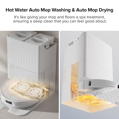 Image of roborock Qrevo Pro Robot Vacuum and Mop with FlexiArm Design Edge Mopping, Dynamic Hot Water Mop Washing and Auto Mop Drying, Intelligent Dirt Detection, 7,000 Pa Suction, Ideal for Carpets