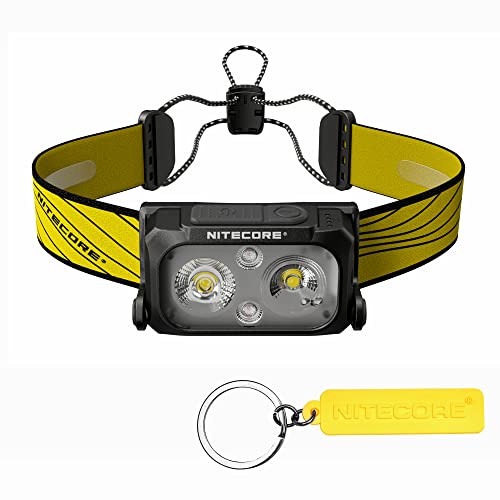 Nitecore NU25 (400L) Lampe frontale 400 lumens Phare rechargeable USB-C à double faisceau avec étiquette Cover