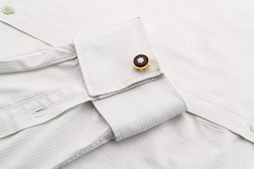 Men's Iconic Star Emblem Formal Executive Cufflinks