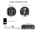 ANTV 50 Mile Radio Antenna, Indoor Amplified FM/AM Antenna for Stereo Radio Audio Signals RF Broadcast Receiver Tuner, 6ft 75Ω FM Coaxial Cable and 6ft AM Cable, Piano Black (2019 Upgrade Version)