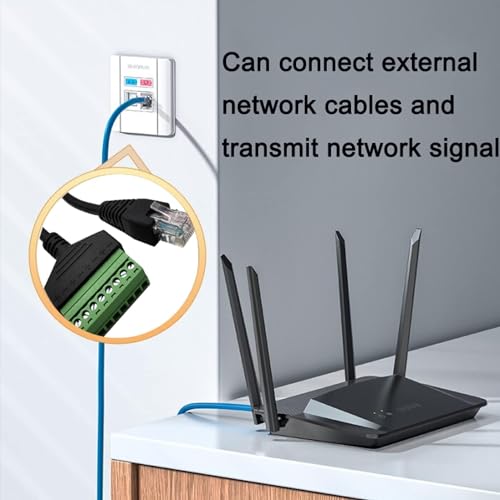 Adaptadores RJ45 Macho a Terminal Tornillo 10 Piezas miniatura 5
