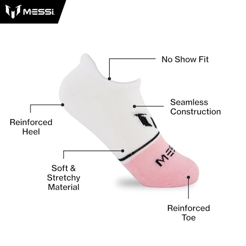 Girls' Lifestyle No-Show Socks, 6-Pack, Soft & Stretchy, Comfortable4