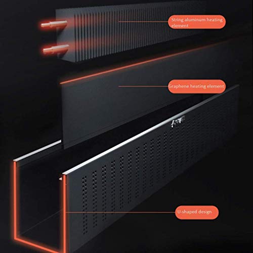 Kxa Baseboard Heater Greenhouse Electric Heaters,Baseboard Heater Remote Control Intelligent Energy Saving Convection Floor Heating Convector Heaters #TOP4