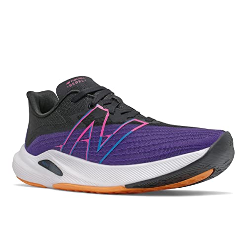 New Balance New Balance Women's FuelCell Rebel V2 Speed Running Shoe, Deep Violet/Black, 6 M US